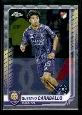 2025 Topps Chrome MLS Gustavo Caraballo #146 Orlando City SC - Soccer Card Single