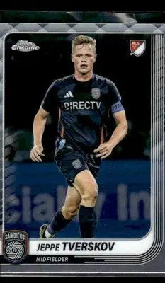 2025 Topps Chrome MLS Jeppe Tverskov #18 San Diego FC - Soccer Card Single