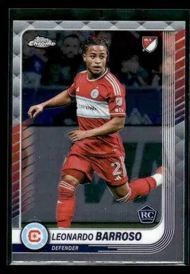 2025 Topps Chrome MLS Leonardo Barroso #145 Chicago Fire - Soccer Card Single