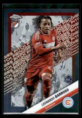 2025 Topps Chrome MLS Leonardo Barroso #182 Chicago Fire - Soccer Card Single