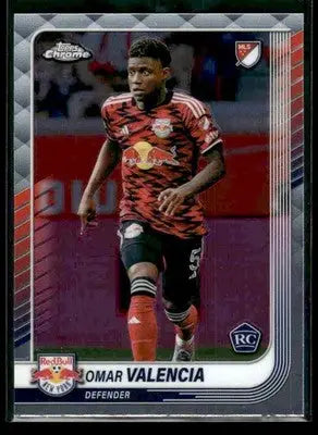 2025 Topps Chrome MLS Omar Valencia #94 New York Red Bulls - Soccer Card Single