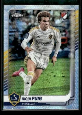 2025 Topps Chrome MLS Riqui Puig #93 Prism Refractor LA Galaxy - Soccer Card Single
