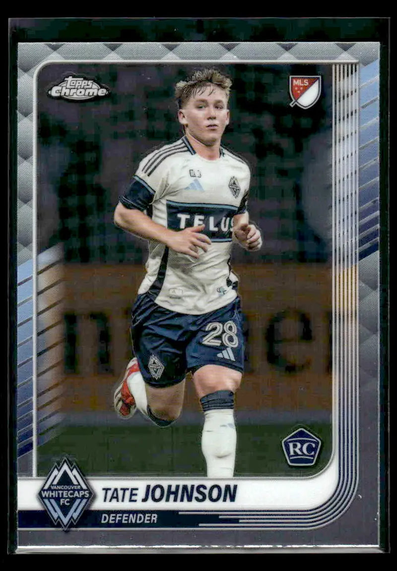 2025 Topps Chrome MLS Tate Johnson #142 Vancouver Whitecaps FC - Soccer Card Single