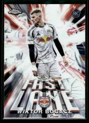 2025 Topps Chrome MLS Wiktor Bogacz #FL-12 Fast Lane New York Red Bulls - Soccer Card Single