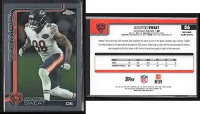 2025 Topps Chrome MONTEZ SWEAT #56 Chicago Bears - Football Card Single