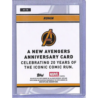 2025 Topps Chrome New Avengers Anniversary #AV-10 Ronin NM-MT