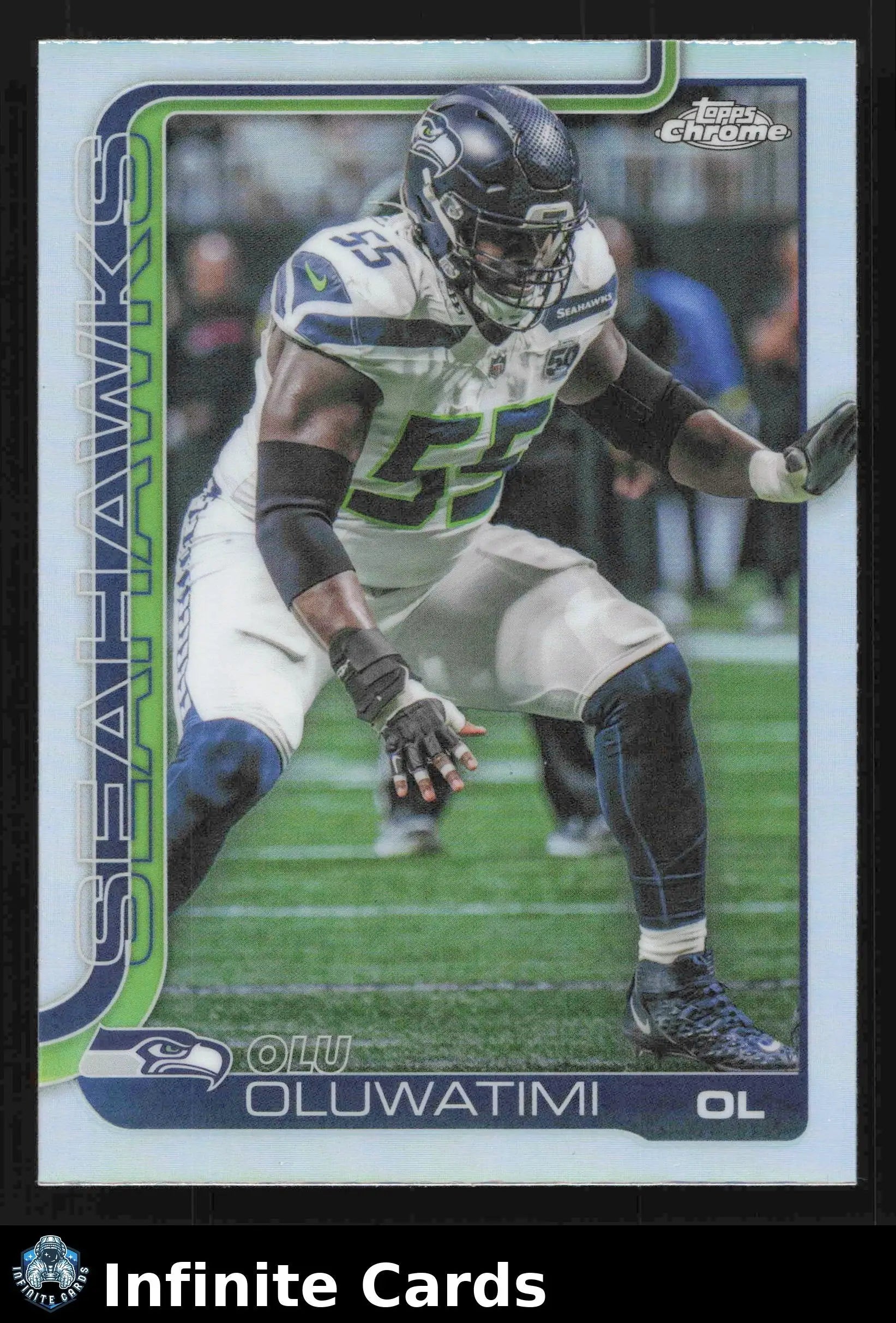 2025 Topps Chrome OLU OLUWATIMI #273 Refractor Seattle Seahawks - Football Card Single