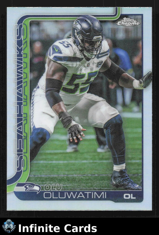 2025 Topps Chrome OLU OLUWATIMI #273 Refractor Seattle Seahawks - Football Card Single