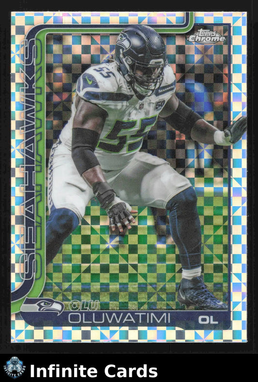 2025 Topps Chrome OLU OLUWATIMI #273 X-Fractor Seattle Seahawks - Football Card Single