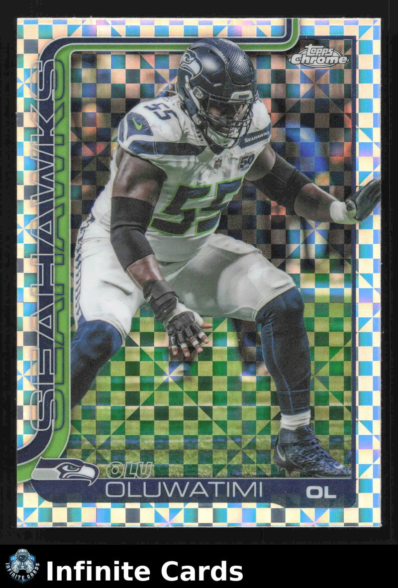 2025 Topps Chrome OLU OLUWATIMI #273 X-Fractor Seattle Seahawks - Football Card Single