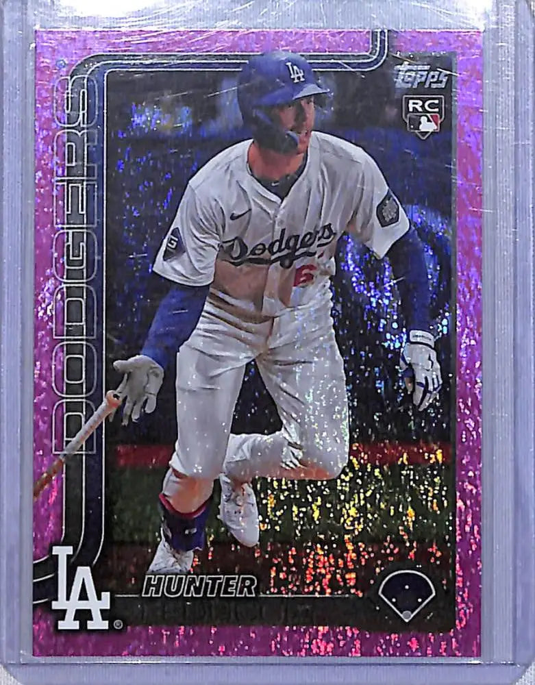 2025 Topps Chrome Pink #68 Hunter Feduccia NM-MT Los Angeles Dodgers - Baseball Card Single