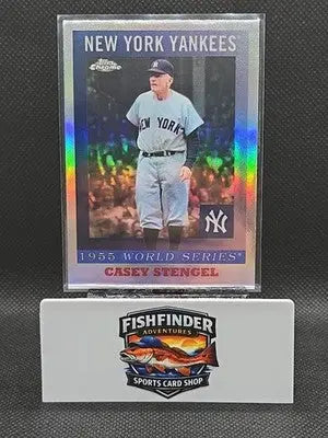 2025 Topps Chrome Platinum 1955 World Series NY Yankees 55WS-7 Casey Stengel - Baseball Card Single