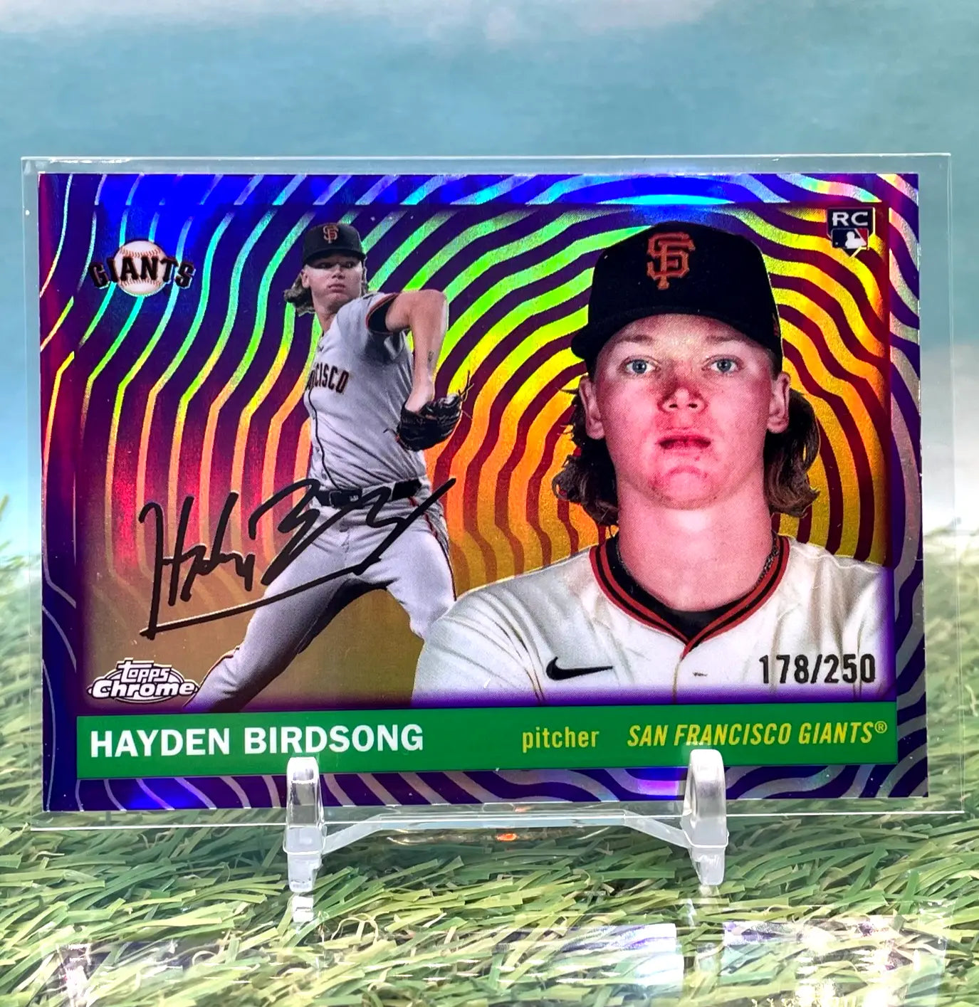 2025 Topps Chrome Platinum #336 Hayden Birdsong Vibrations Refractors #/250 - Baseball Card Single