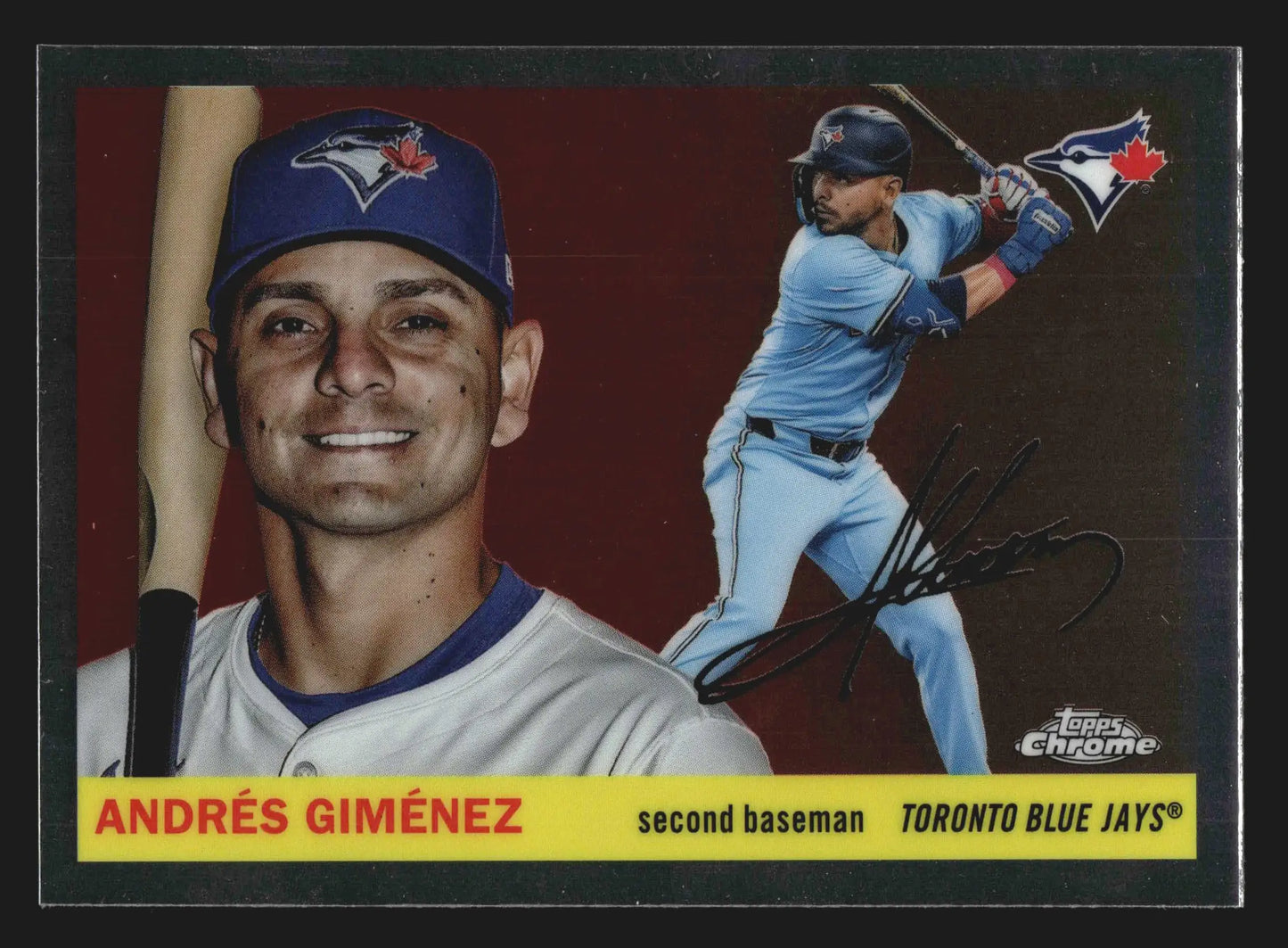 2025 Topps Chrome Platinum #6 Andres Gimenez Toronto Blue Jays