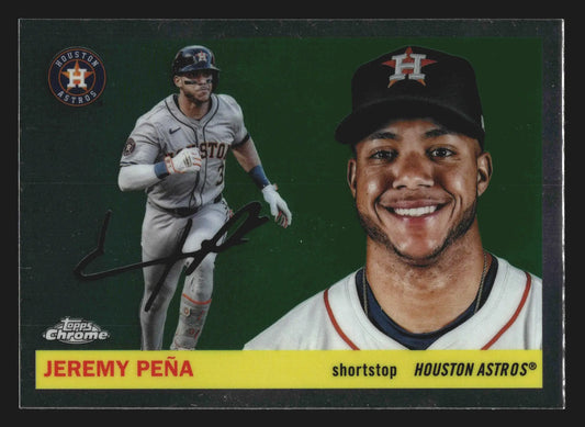 2025 Topps Chrome Platinum Anniversary Jeremy Pena #55 Astros - Baseball Card Single
