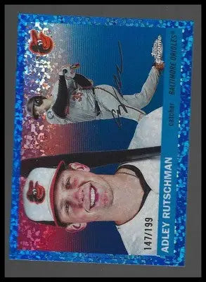 2025 Topps Chrome Platinum Blue Mini-Diamond Refractors #99 Adley Rutschman - Baseball Card Single