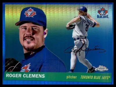 2025 Topps Chrome Platinum Blue Prism Refractors #456 Roger Clemens - Baseball Card Single