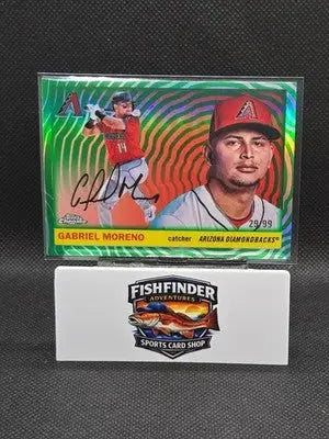 2025 Topps Chrome Platinum Gabriel Moreno #85 Green Vibrations Refractor /99 - Baseball Card Single