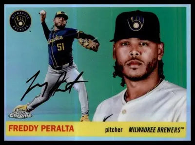 2025 Topps Chrome Platinum Refractors #28 Freddy Peralta
