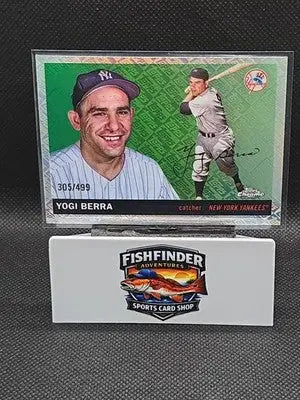 2025 Topps Chrome Platinum Yogi Berra #450 Logo Refractor /499 New York Yankees - Baseball Card Single