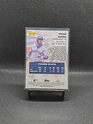 2025 Topps Chrome - Power Players Yordan Alvarez #PP-10 - Baseball Card Single