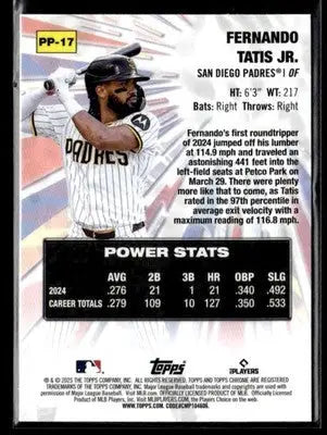 2025 Topps Chrome #PP-17 Fernando Tatis Jr. Power Players - Baseball Card Single