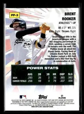 2025 Topps Chrome #PP-3 Brent Rooker Power Players - Baseball Card Single