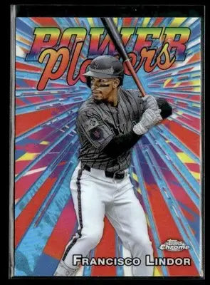 2025 Topps Chrome #PP-9 Francisco Lindor Power Players - Baseball Card Single