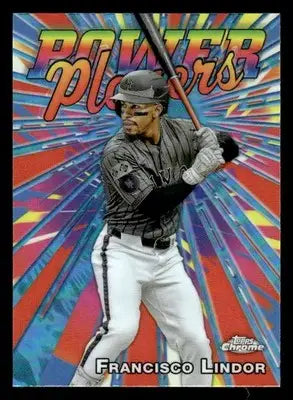 2025 Topps Chrome #PP-9 Francisco Lindor Power Players - Baseball Card Single