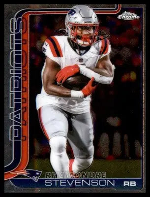 2025 Topps Chrome Prism Refractor #210 Rhamondre Stevenson - Football Card Single