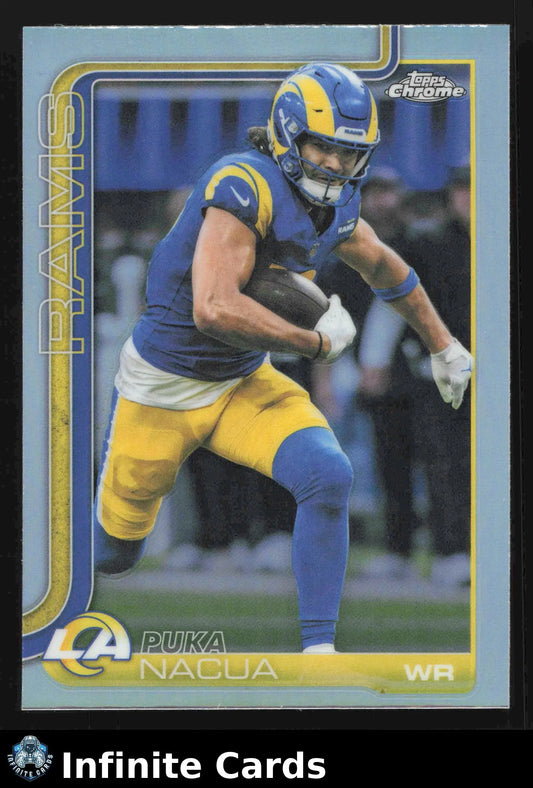 2025 Topps Chrome PUKA NACUA #166 Refractor Los Angeles Rams - Football Card Single