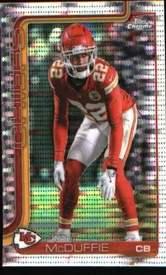 2025 Topps Chrome Pulsar Refractor #154 Trent McDuffie - Football Card Single