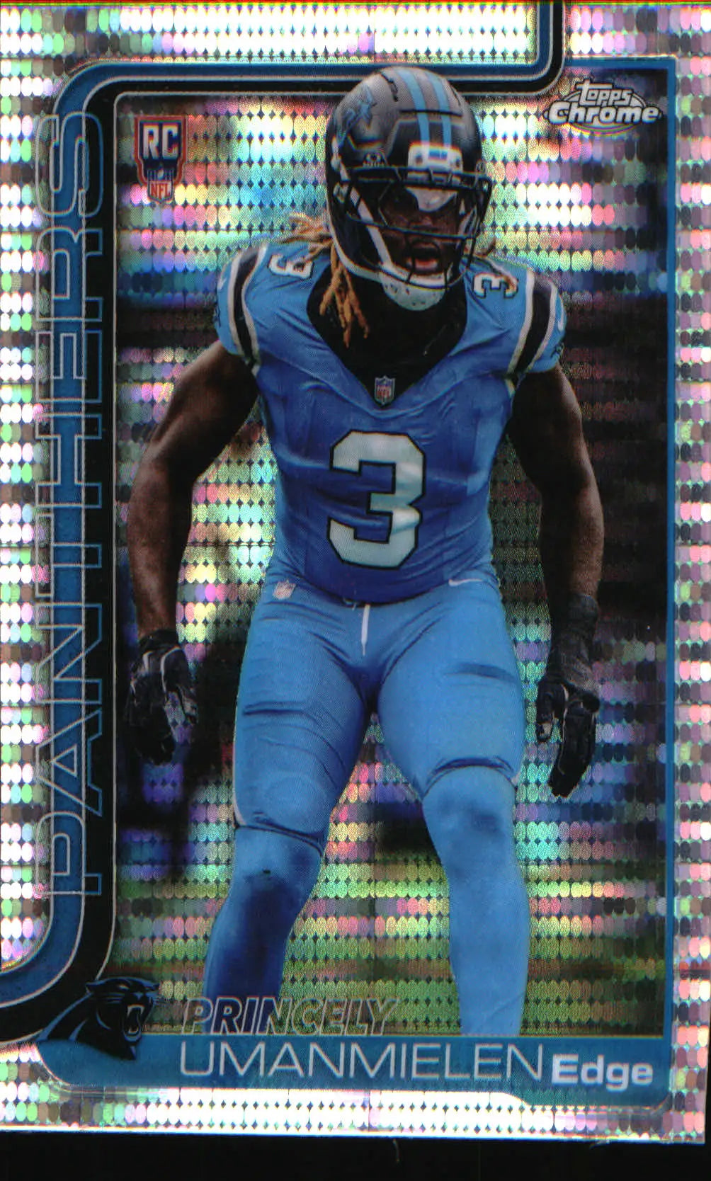 2025 Topps Chrome Pulsar Refractor #377 Princely Umanmielen Rookie Rookie