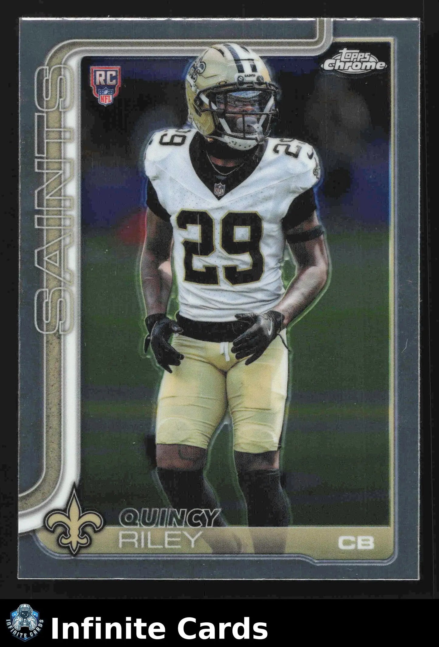 2025 Topps Chrome QUINCY RILEY #369 Chrome New Orleans Saints RC - Football Card Single