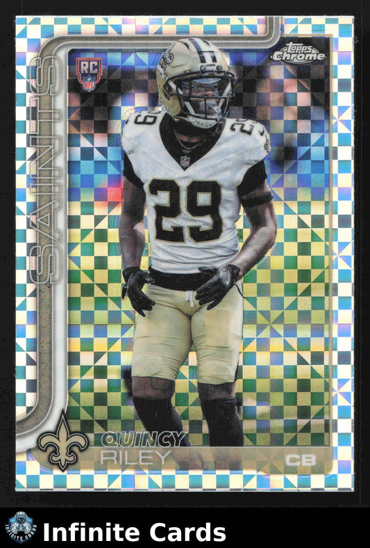2025 Topps Chrome QUINCY RILEY #369 New Orleans Saints RC - Football Card Single