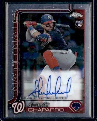 2025 Topps Chrome #RA-AC Andres Chaparro Rookie Autographs - Baseball Card Single