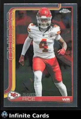 2025 Topps Chrome RASHEE RICE #147 Kansas City Chiefs