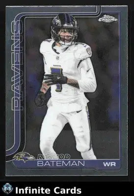 2025 Topps Chrome RASHOD BATEMAN #21 Chrome [Base] Baltimore Ravens