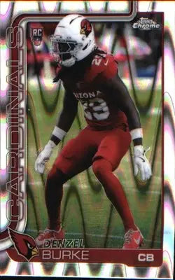2025 Topps Chrome Ray Wave Refractor #368 Denzel Burke Rookie Rookie - Football Card Single