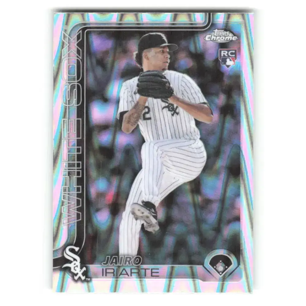 2025 topps Chrome RayWave Refractor #145 Jairo Iriarte NM-MT RC Rookie Chicago White Sox Baseball Card - Baseball Card
