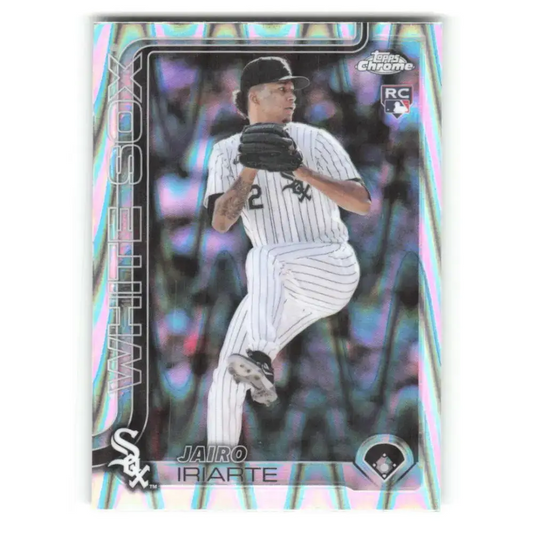 2025 topps Chrome RayWave Refractor #145 Jairo Iriarte NM-MT RC Rookie Chicago White Sox Baseball Card - Baseball Card