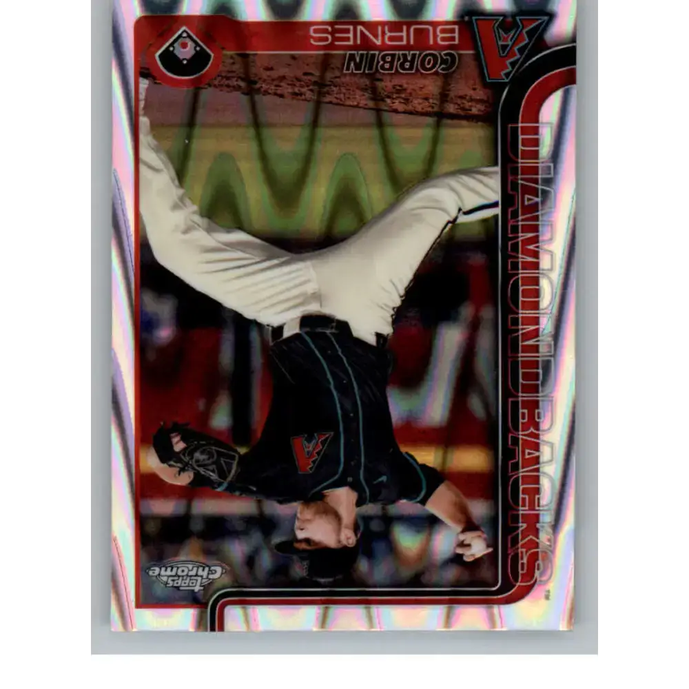 2025 topps Chrome RayWave Refractor #17 Corbin Burnes NM-MT Arizona Diamondbacks Baseball Card - Baseball Card Single