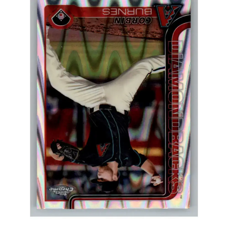 2025 topps Chrome RayWave Refractor #17 Corbin Burnes NM-MT Arizona Diamondbacks Baseball Card - Baseball Card Single