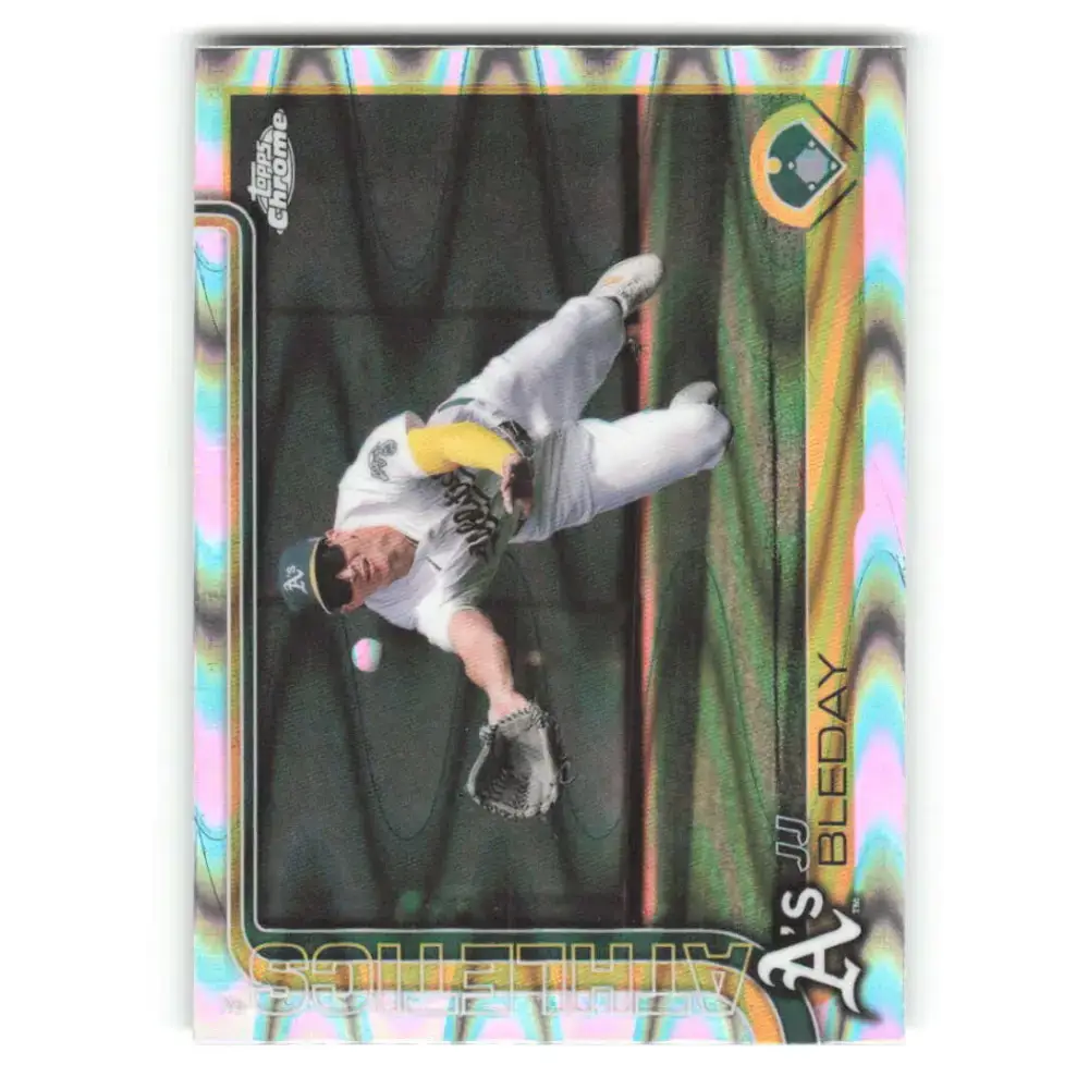 2025 topps Chrome RayWave Refractor #183 JJ Bleday NM-MT Athletics Baseball Card - Baseball Card Single