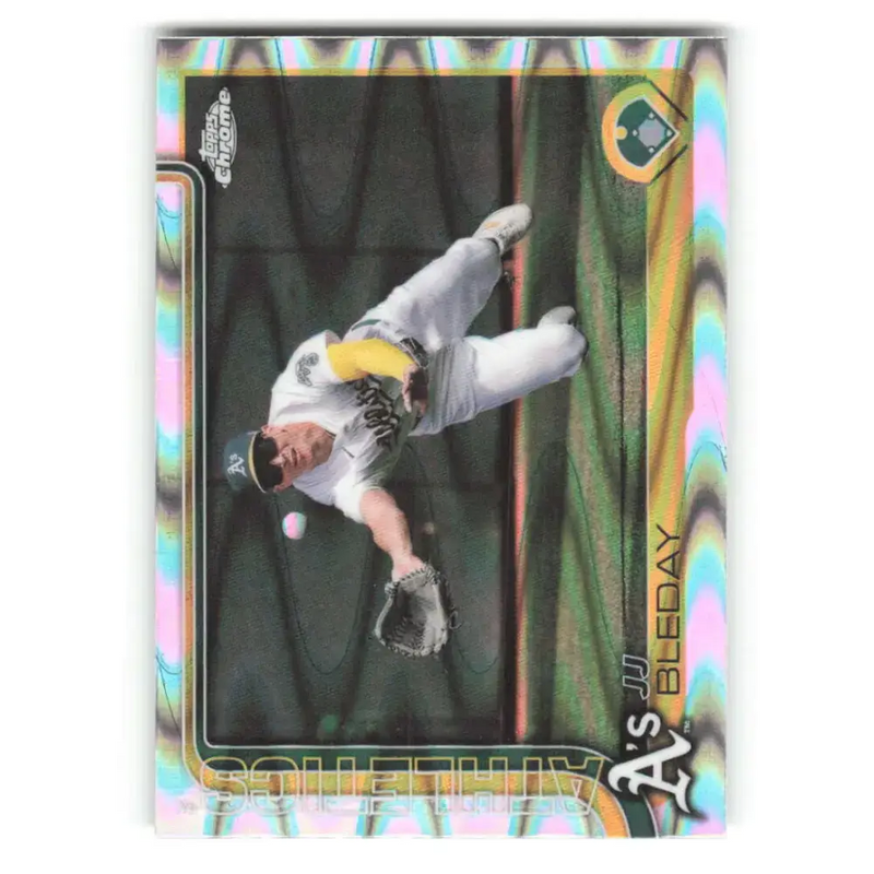 2025 topps Chrome RayWave Refractor #183 JJ Bleday NM-MT Athletics Baseball Card - Baseball Card Single