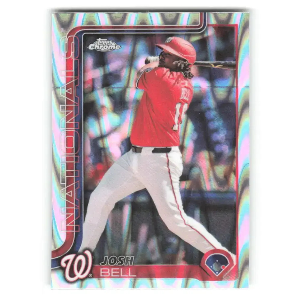 2025 topps Chrome RayWave Refractor #263 Josh Bell NM-MT Washington Nationals Baseball Card - Baseball Card Single