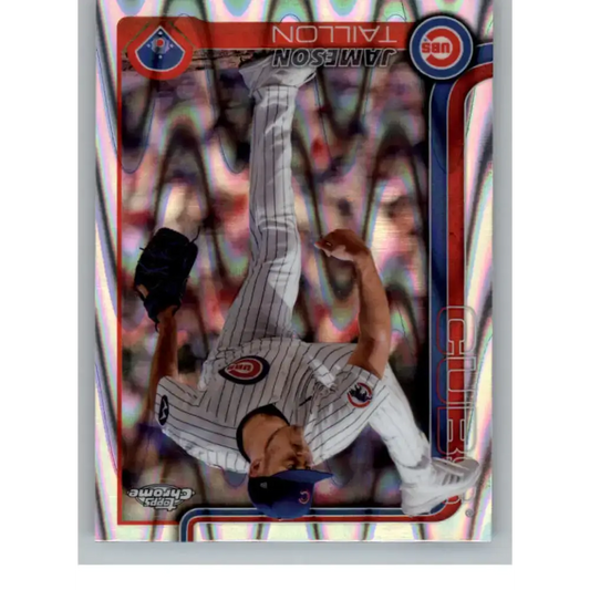 2025 topps Chrome RayWave Refractor #33 Jameson Taillon NM-MT Chicago Cubs Baseball Card - Baseball Card Single