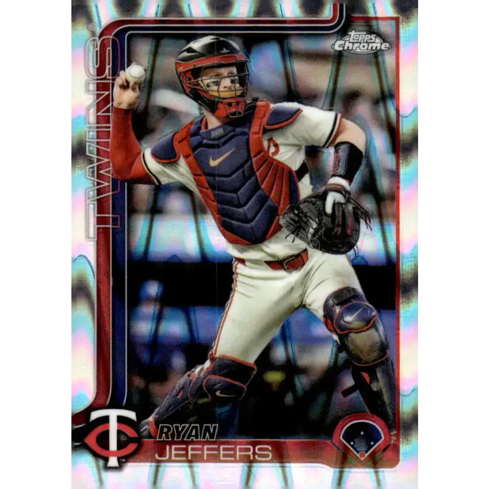 2025 topps Chrome RayWave Refractor #65 Ryan Jeffers NM-MT Minnesota Twins Baseball Card - Baseball Card Single