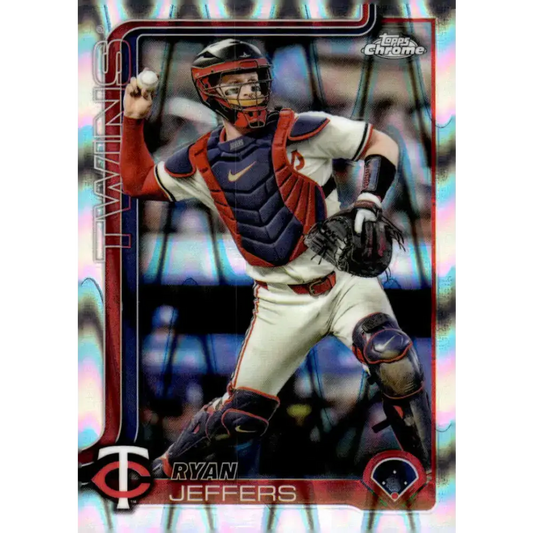 2025 topps Chrome RayWave Refractor #65 Ryan Jeffers NM-MT Minnesota Twins Baseball Card - Baseball Card Single