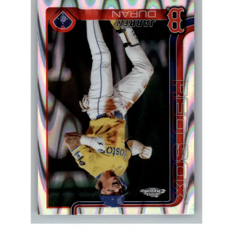 2025 topps Chrome RayWave Refractor #79 Jarren Duran NM-MT Boston Red Sox Baseball Card - Baseball Card Single